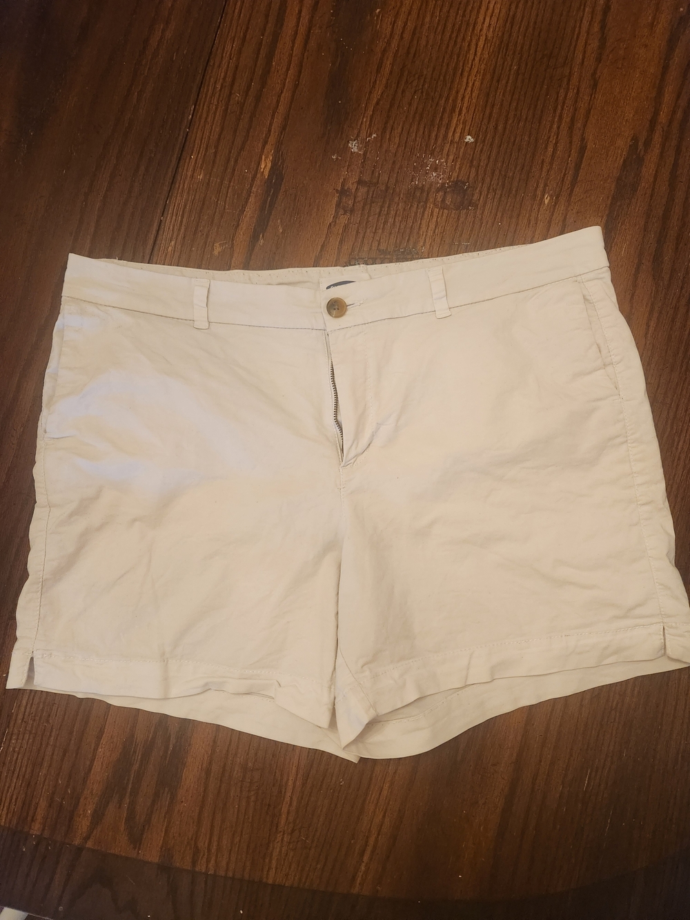 Old Navy Cream Cotton Bermuda Shorts